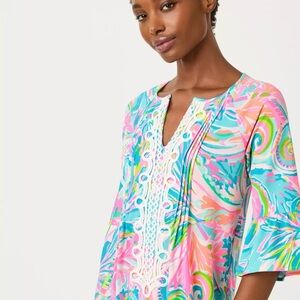 NWT Lilly Pulitzer KRYSTA TUNIC DRESS 👗 in “Carnevale Coral” MSRP $178 NWT sz SM